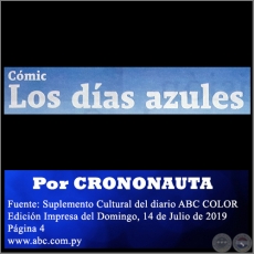 LOS DAS AZULES - Por CRONO NAUTA -  Domingo, 14 de Julio de 2019